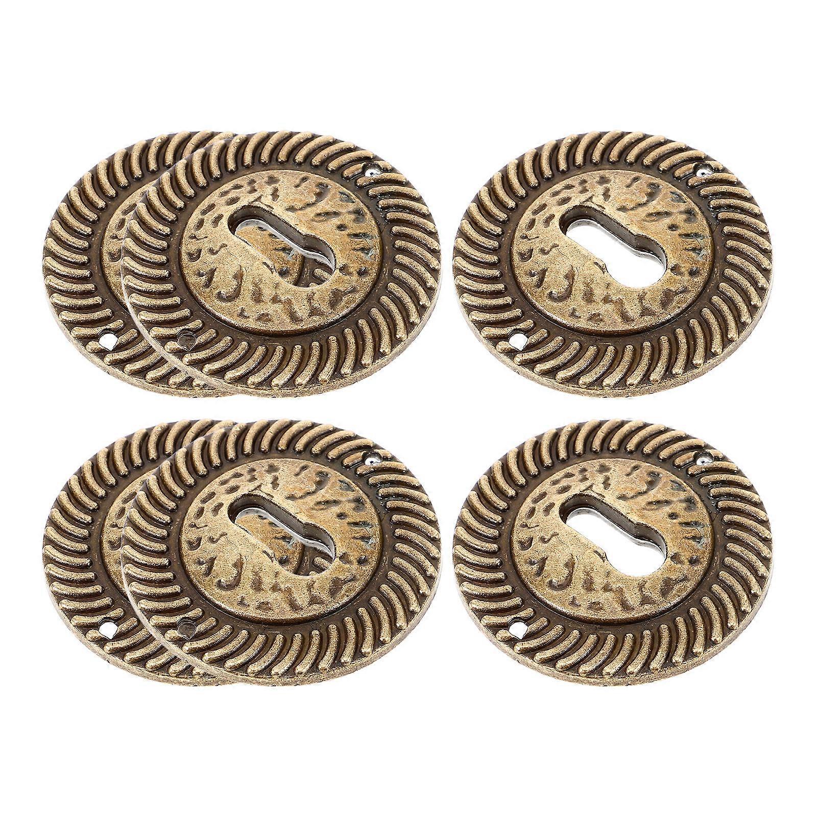 مقابض ثقب المفتاح غطاء لوحة مقبض الباب الزخرفية للمكتب المنزلي 6 قطع