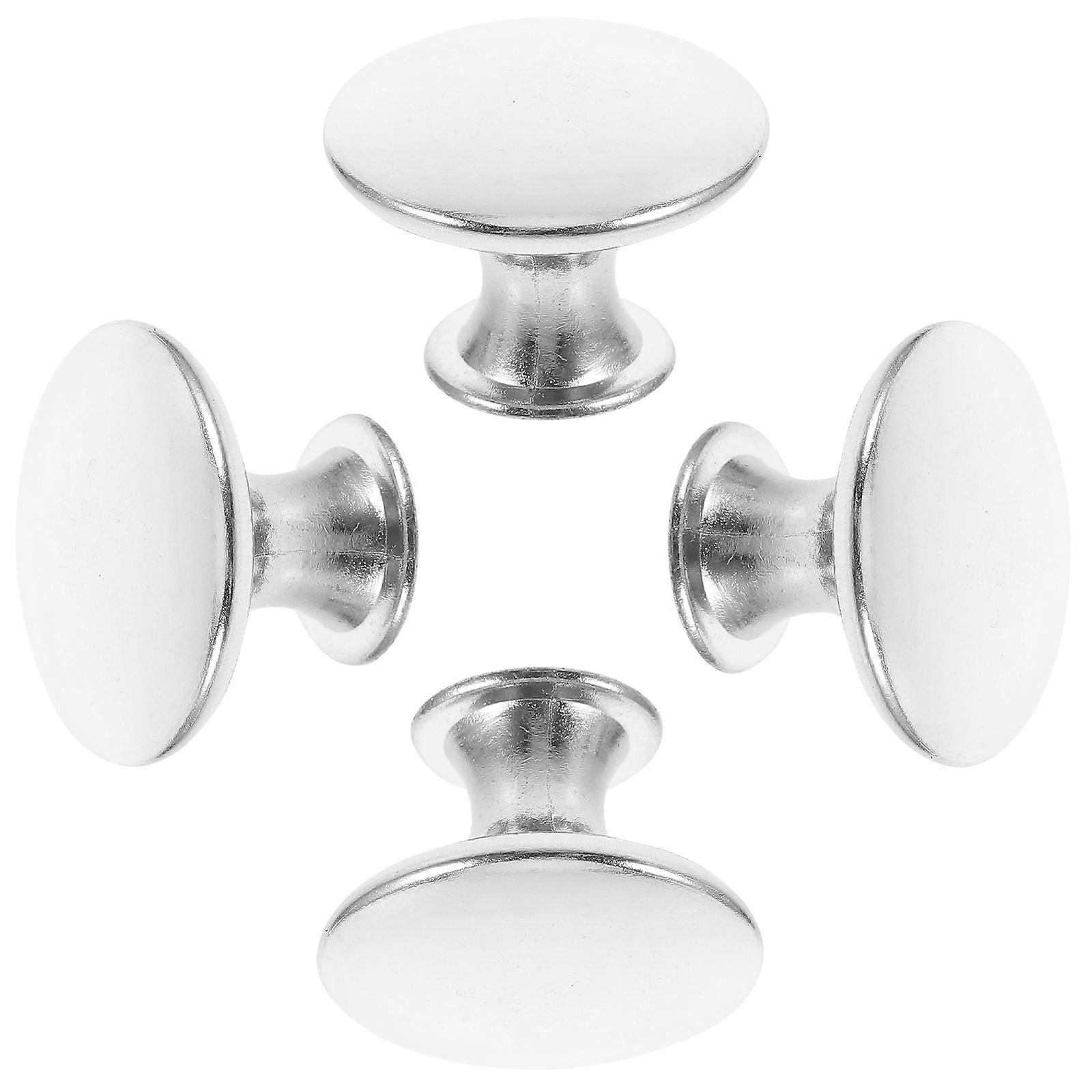 Möbelhandtag Modern Möbelknopp Silver Järn 4st