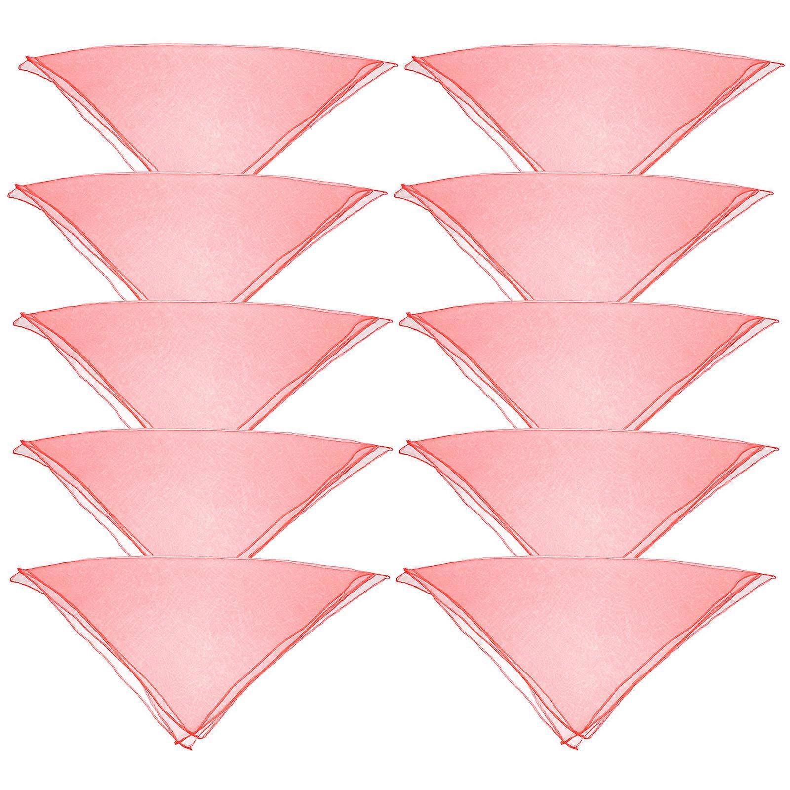 10Pcs Scarves Performance Props Small Plain Scarves
