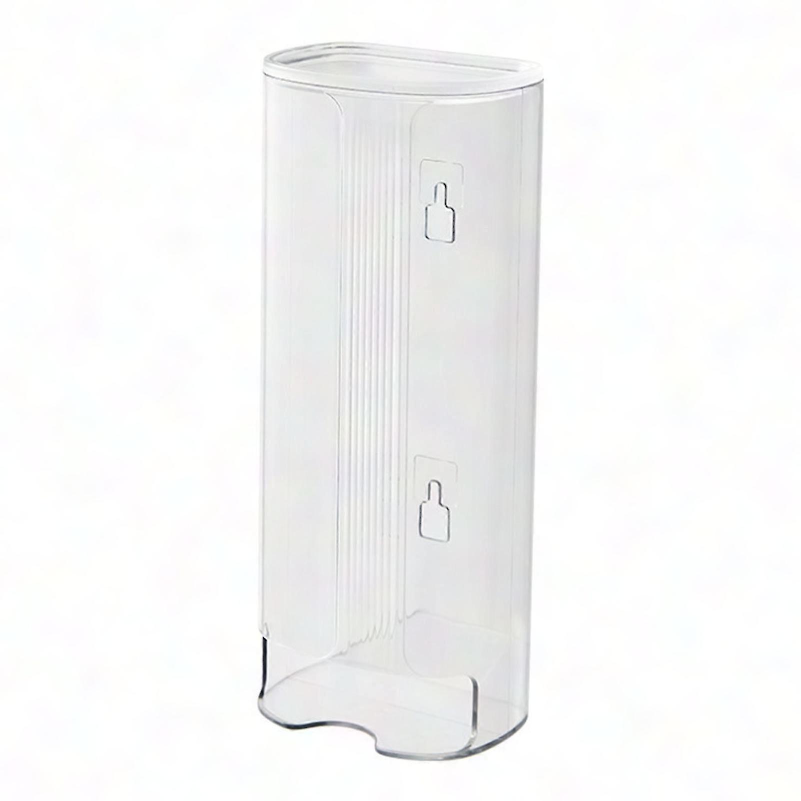 Wall Mount Storage Box - Large Clear Visible Organizer for Socks Underwear with Hollow Bottom & Dustproof Design
