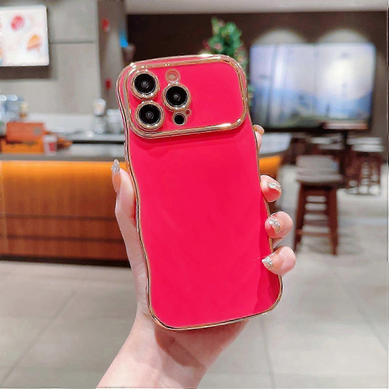 TPU Back Cover in Curly Wave Frame Shape for Compatible iPhone 14 Pro