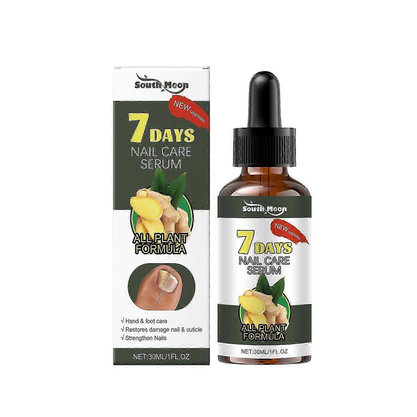 7 dagars nagelbehandling, ingefärsnagelbehandling, multifunktionellt nagelreparationsserum, nagelnäringsolja, förstärkande oljeserum, ingefärsnageltillväxtolja