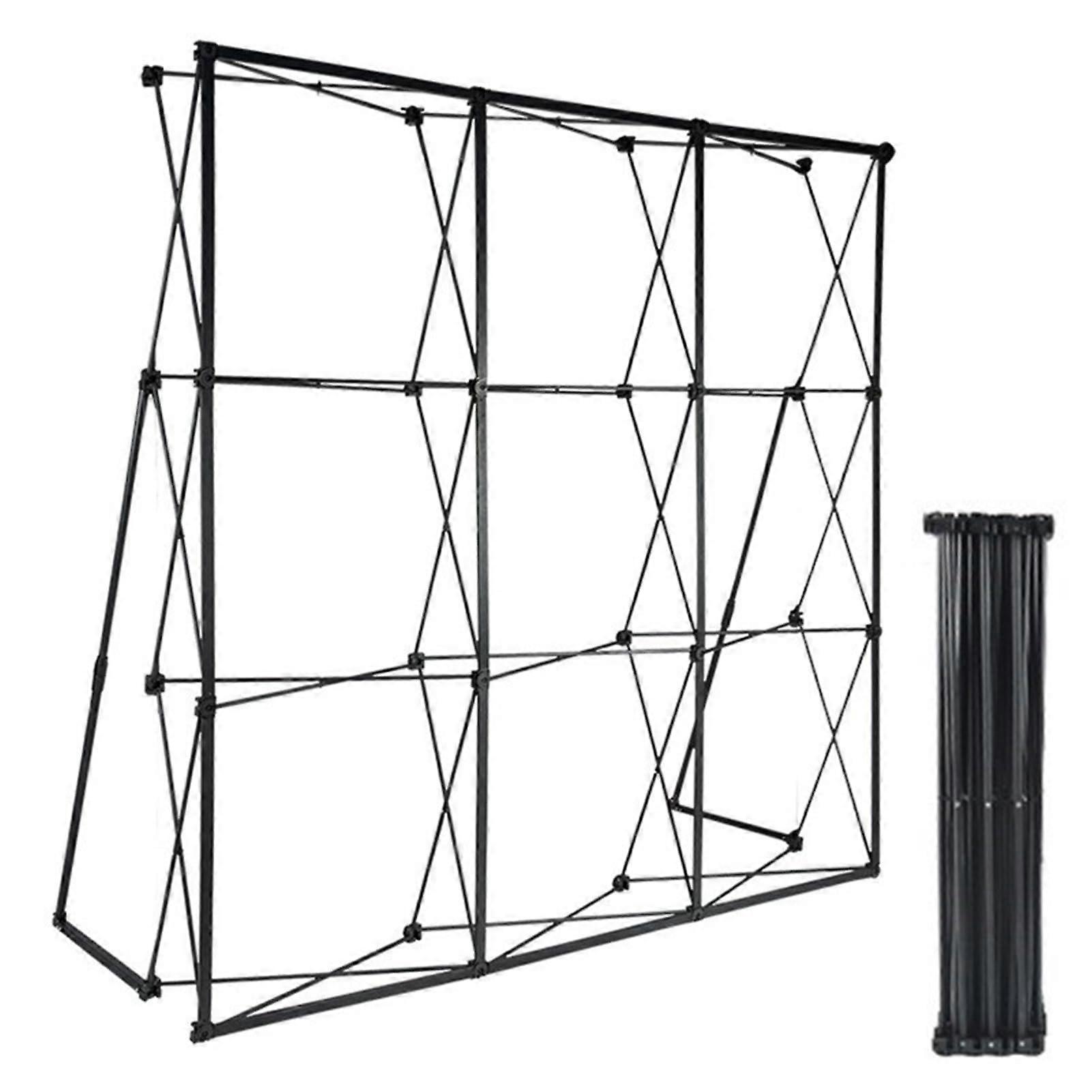 Banner Stand Foldable Popup Backdrop, 2.3 M 3 M 3.8 M, Trade Show Booth (2.3m Hx2.3m L)