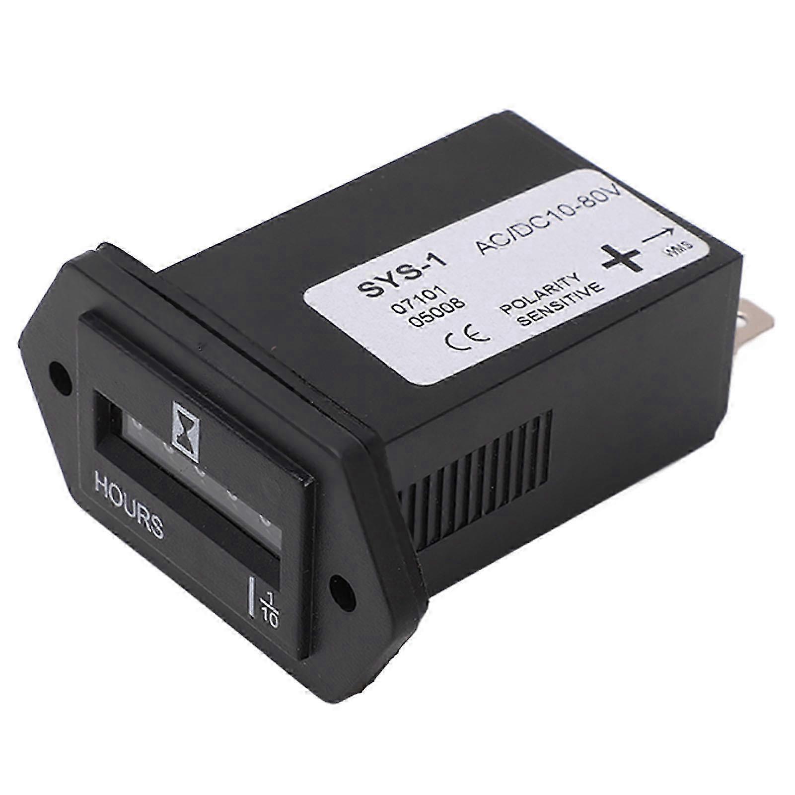Electromagnetic Counter 0-99999.9 6 Digit Industrial Pulse Totalizer for AC DC Machine 10-80V