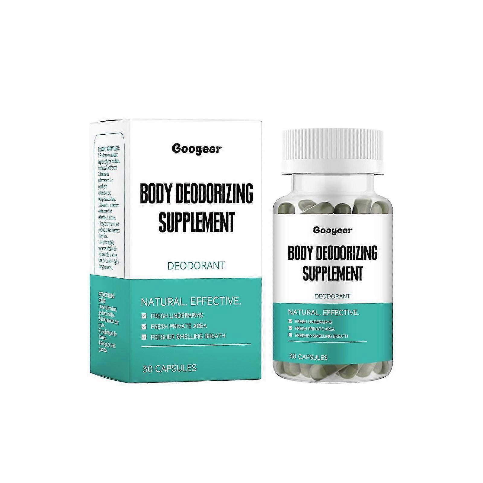 Googeer كبسولات مزيل عرق للجسم علاج الجسم