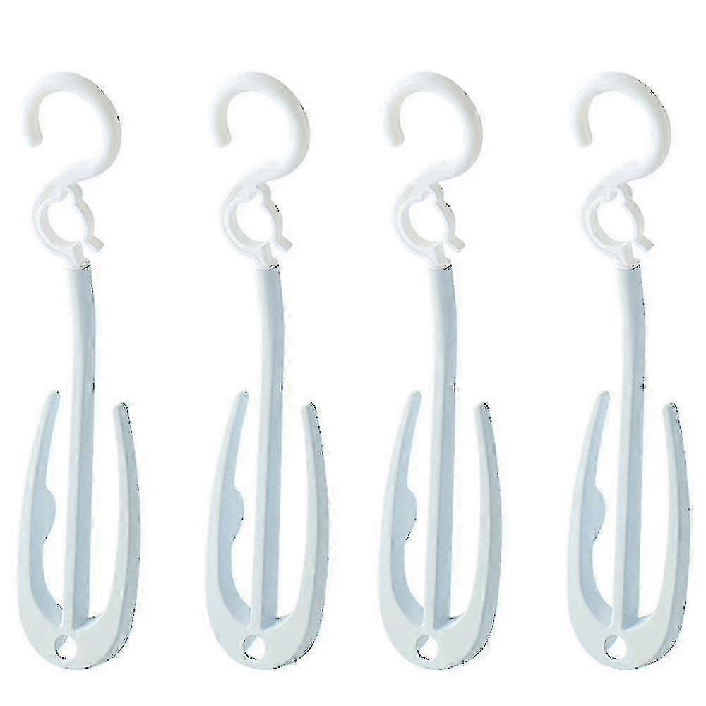 4 Pcs Multi-Function Shoe Holder Drying Rack with Double Hooks