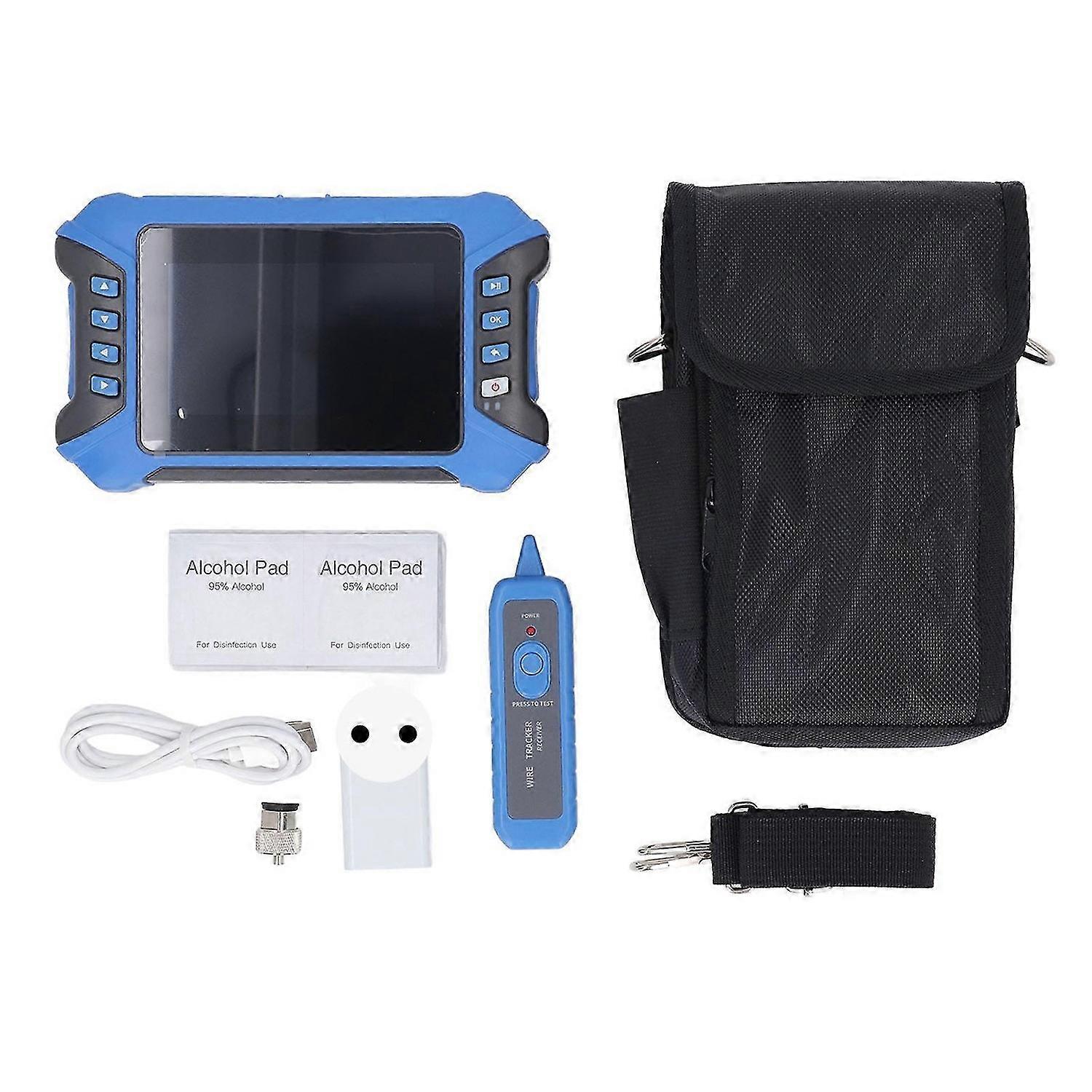 Optical Time Domain Reflectometer 4.3in LCD Touchscreen Multifunctional USB SM Optical Fiber Tester 100Km 100240V EU Plug