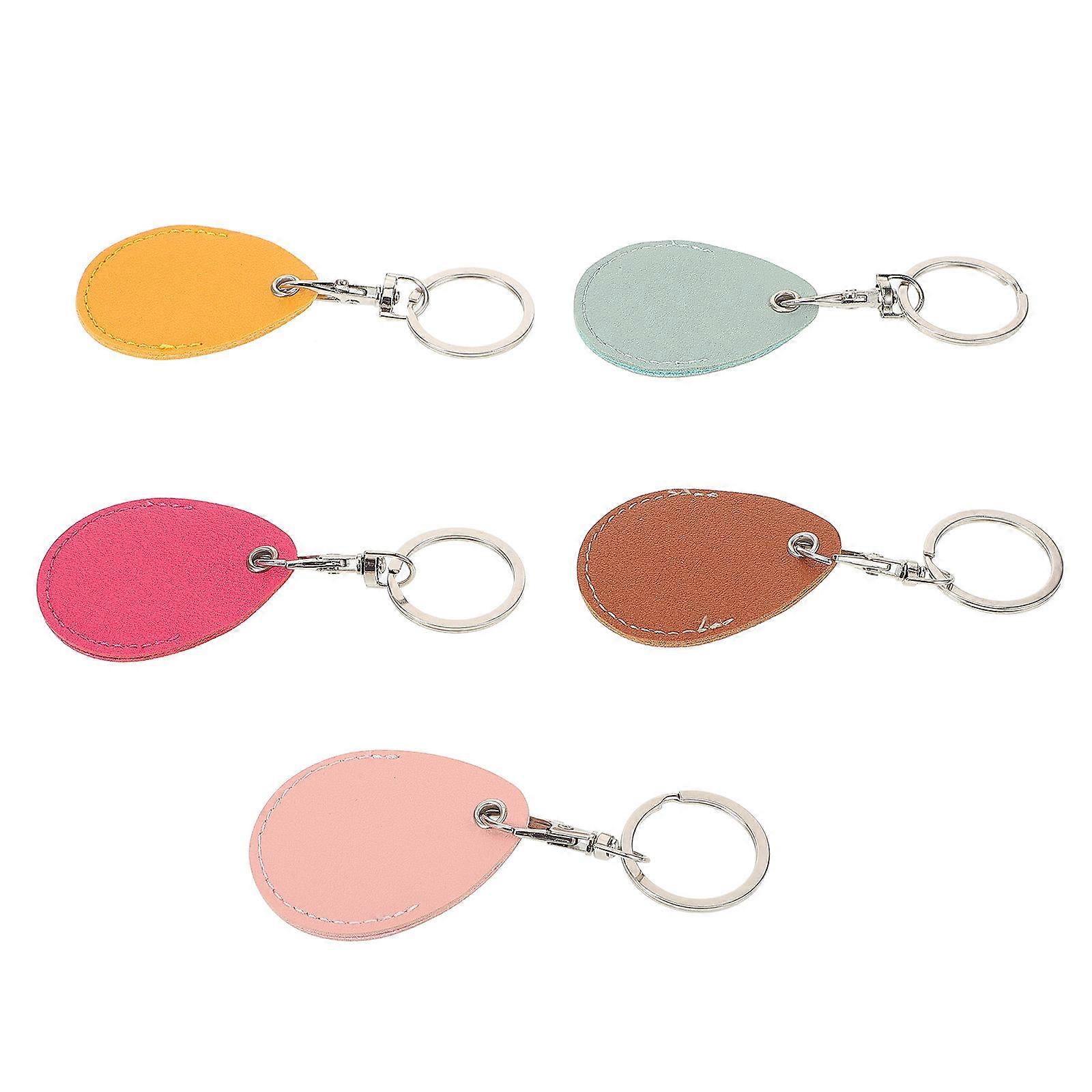 Keychain Hanging Decor Water Resistant Dustproof Brown 5pcs