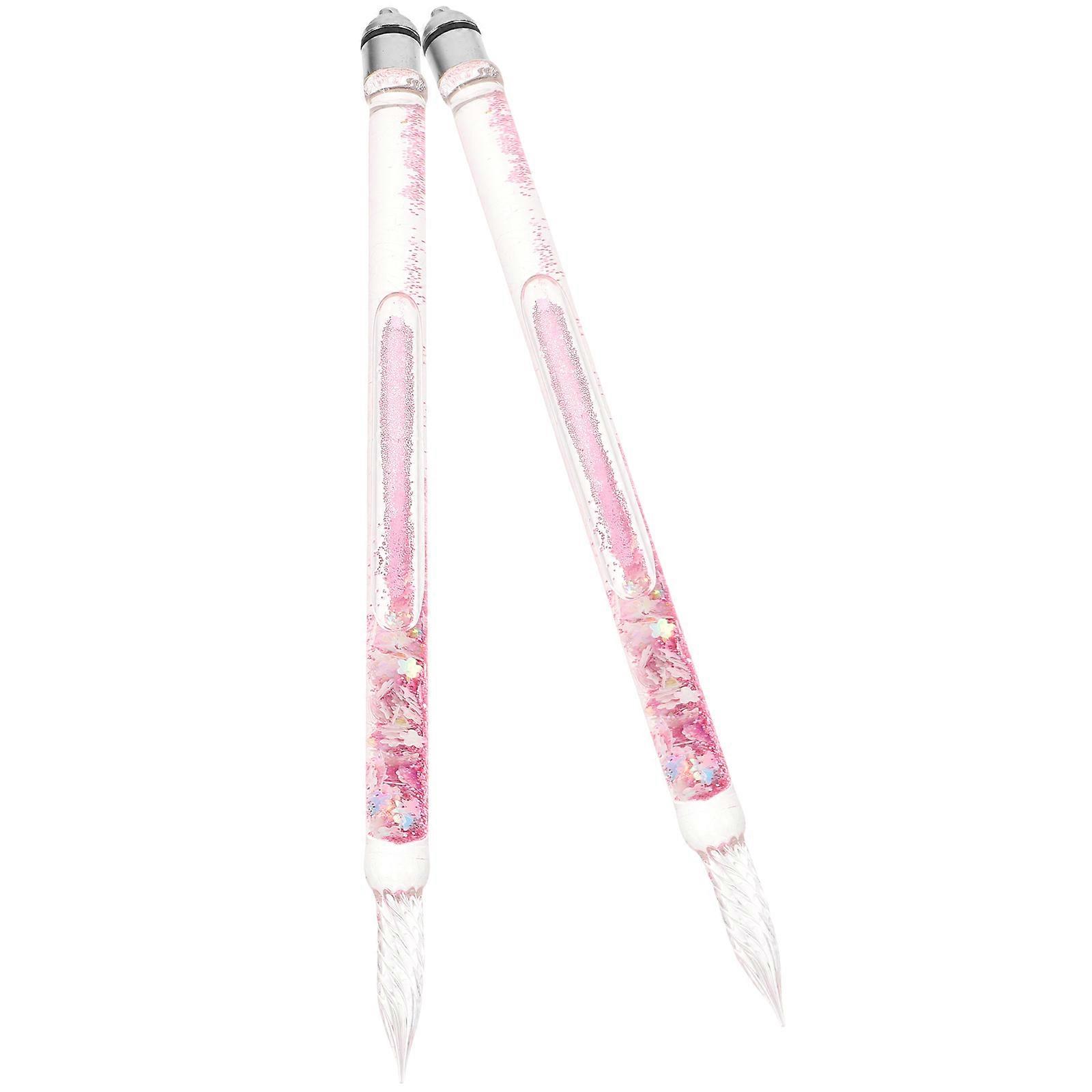 Fancy Pen Glass Pen Multi Function For Thanksgiving Occasion 2Set