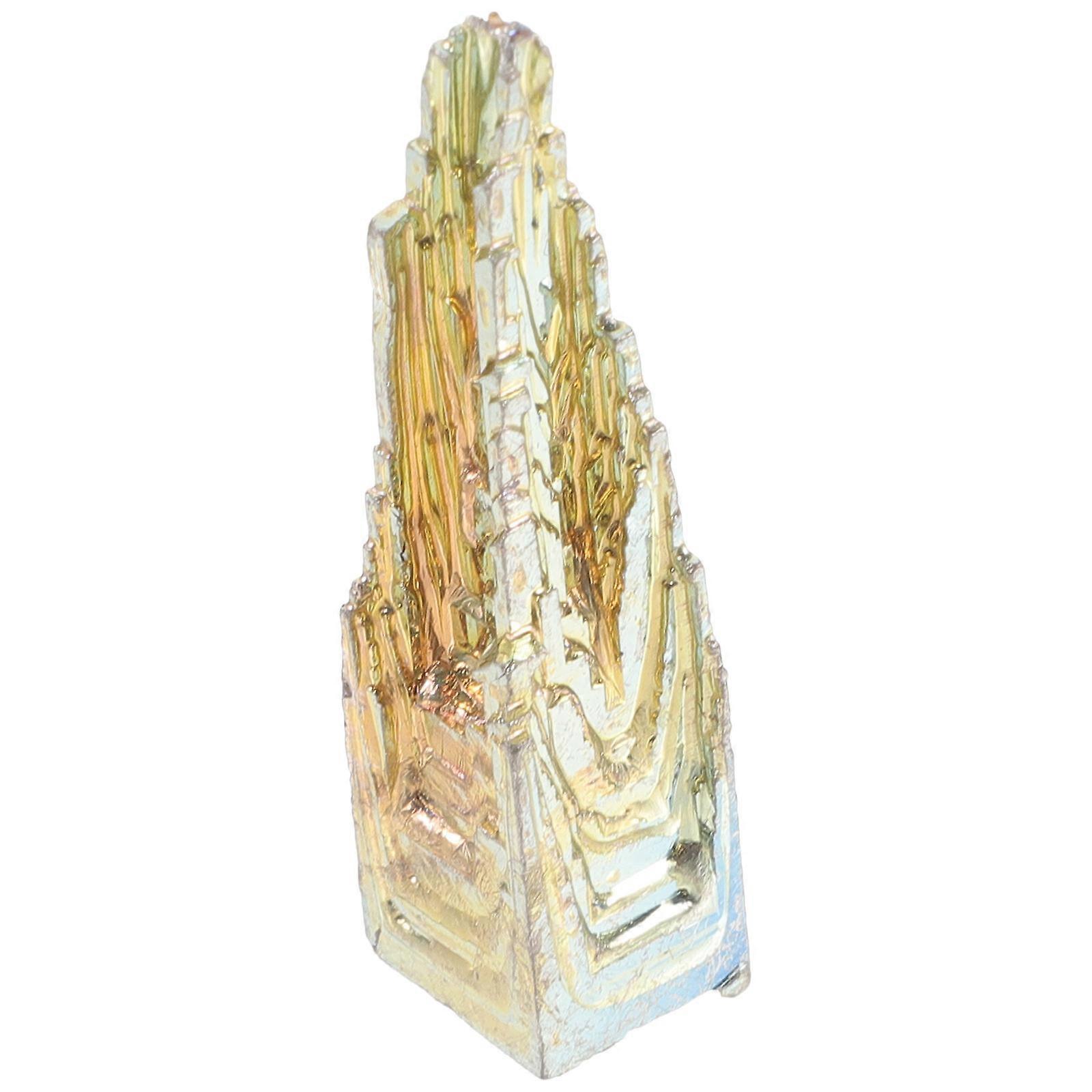 Colorful Crystal Block Natural Metal Crystal Mineral Decoration for Crafts, Home Decor, DIY Projects, Safe Handling, Stunning Rainbow Display for