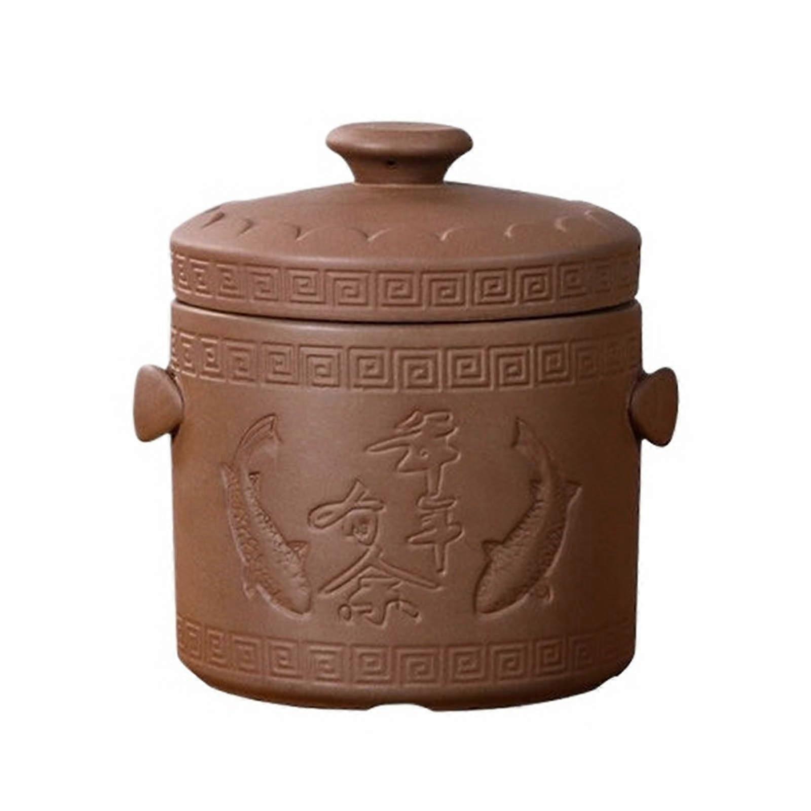 Purple Sand Stew Bowl Small Ceramic Stew Pot With Lid 500 ml Earth Saucepan 1200 ml Capacity For Steamed Egg Bird Nest