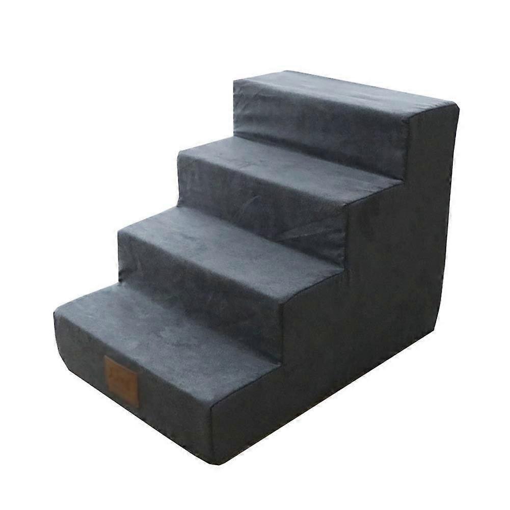 Stair access steps 4step ramp cat climbing ladder cushion pet dog stairs (Color: A, Size: A 1pack)