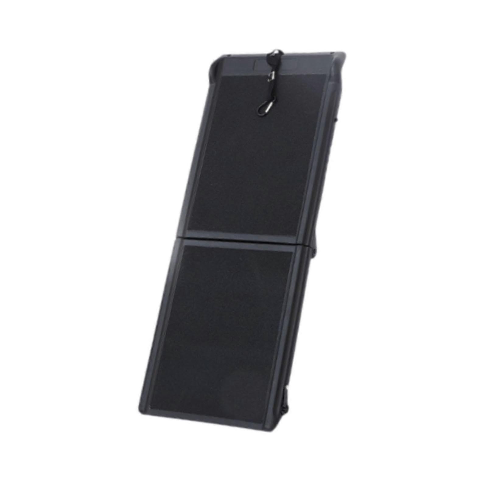 Folding Pet Ramp, Car Assist Steps, Foldable Dog Stairs, Dog Ladder for Truck (Black)