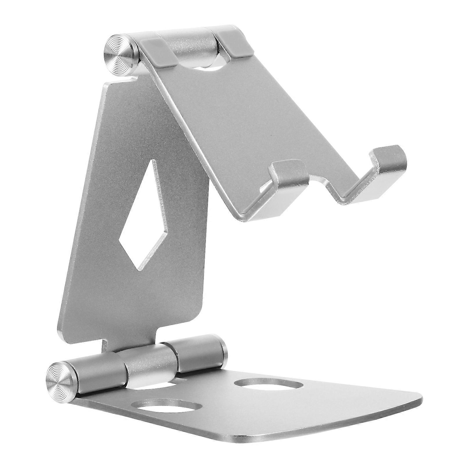 Folding Alloy Phone Holder Stand Durable Stable Support for Desk Office Bedroom Compatible with Tablets Smartphones Unique Design Easy Screen Access