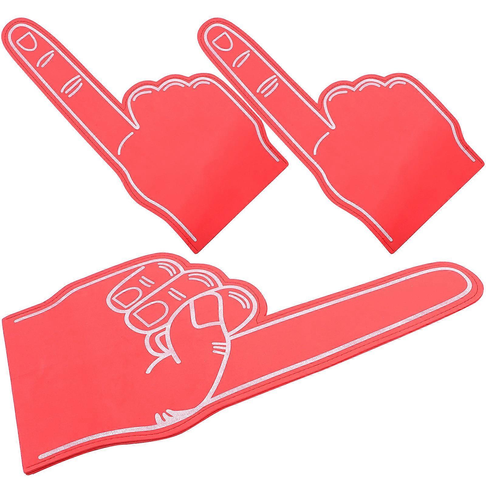 Finger Cheerleading Props Portable Design Suitable For All Ages 3Pcs