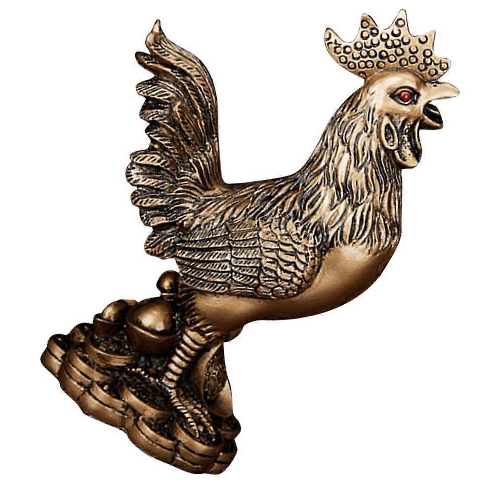 Coffee Resin Rooster Model Decorative Rooster for Decoration