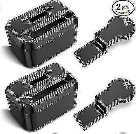 Seat belt lock cover - 2 pieces to prevent children or special people from unlocking the seat belt (universal type)