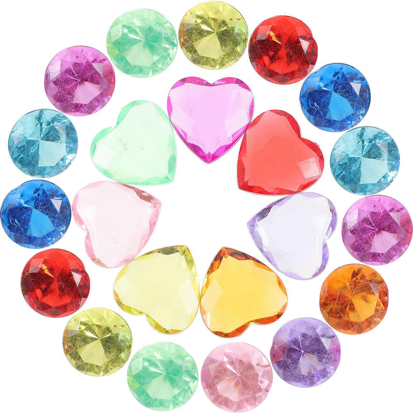 It looks like you're referring to a product listing for **"100pcs Acrylic Rhinestones Gems"** used in DIY crafts, face gems, hair decorations, and