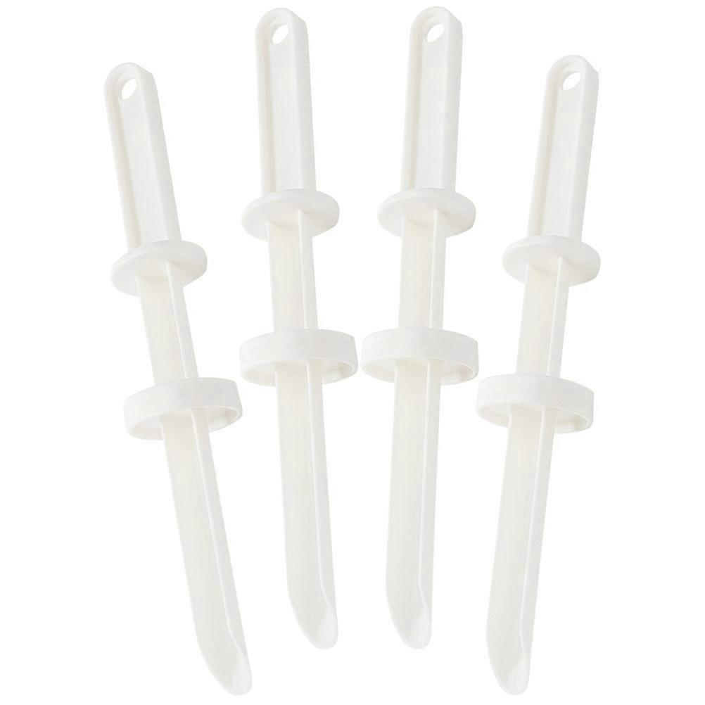 Handheld Food Injector for Daily Use with PP Material White Color Versatile Kitchen Tool 4 Pieces