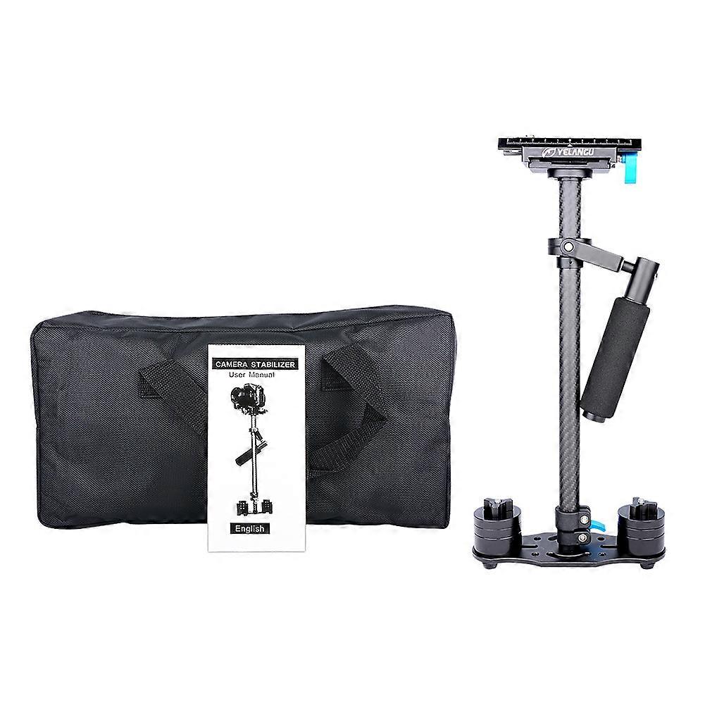 YELANGU S60T Carbon Fiber Handheld Stabilizer with Quick Release Plate for DSLR Cameras(Black)