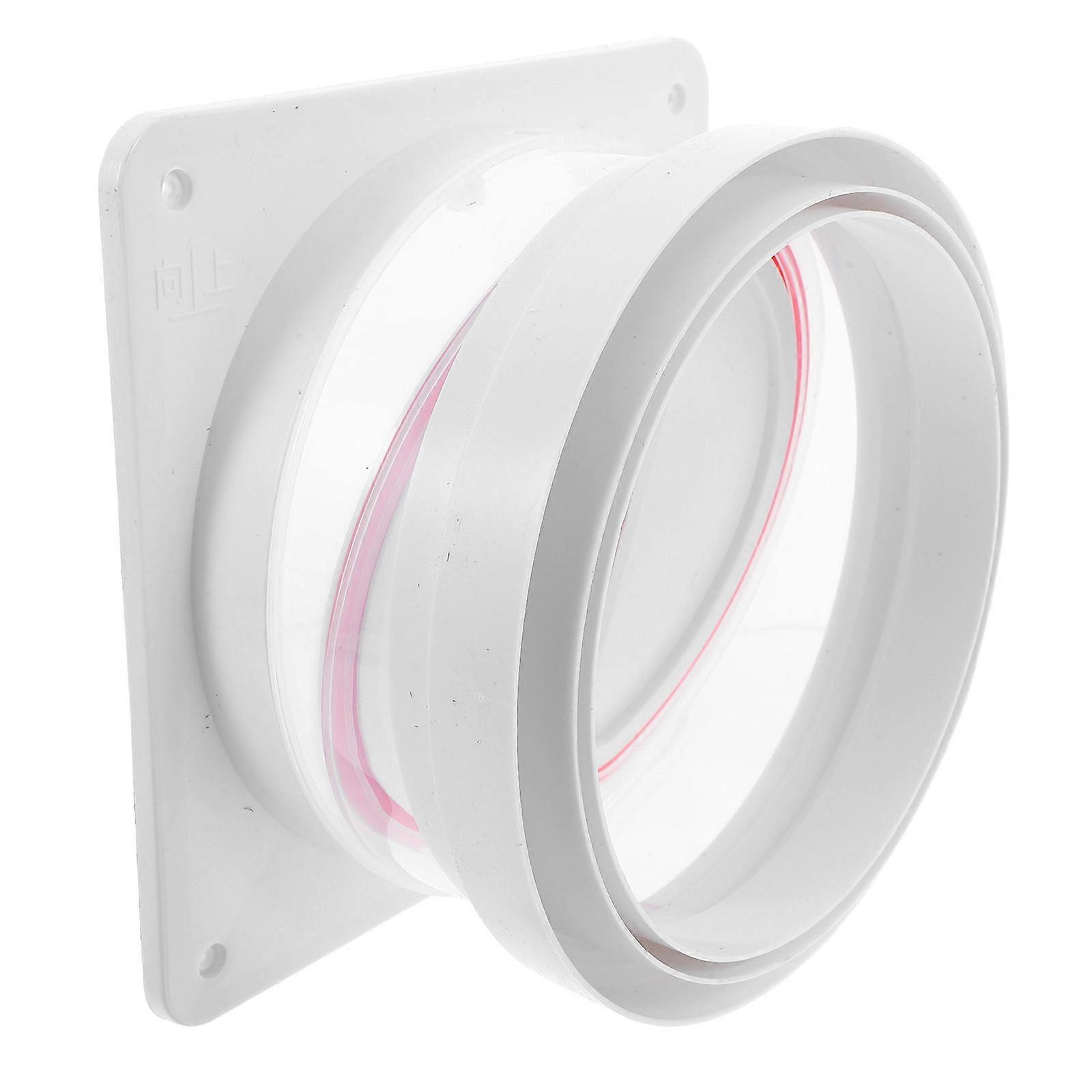 White ABS Kitchen Range Hood Vent Check Valve Backflow Preventer