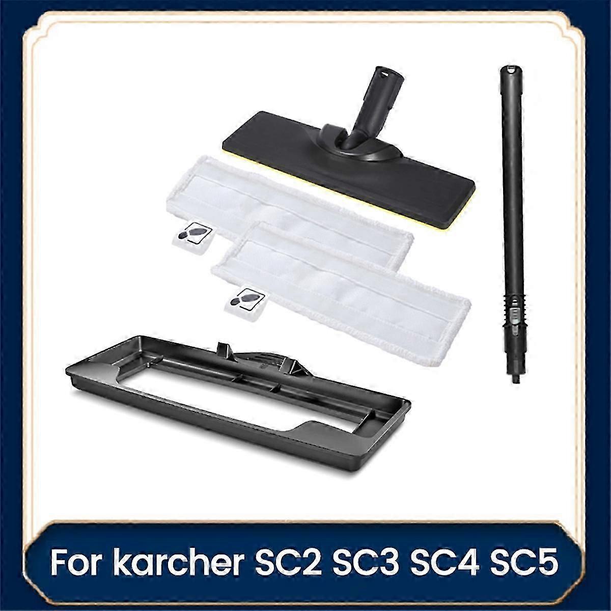 Floor Brush Head Nozzle with Cloth Extension Rod Carpet Glider for Karcher SC1 SC2 SC3 SC4 SC5 Steam