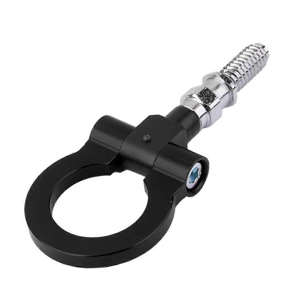 Universal EU Aluminium Carbon Fiber Tow Hook for Cars, Black, Lightweight, Durable, Compatible with Various Models
