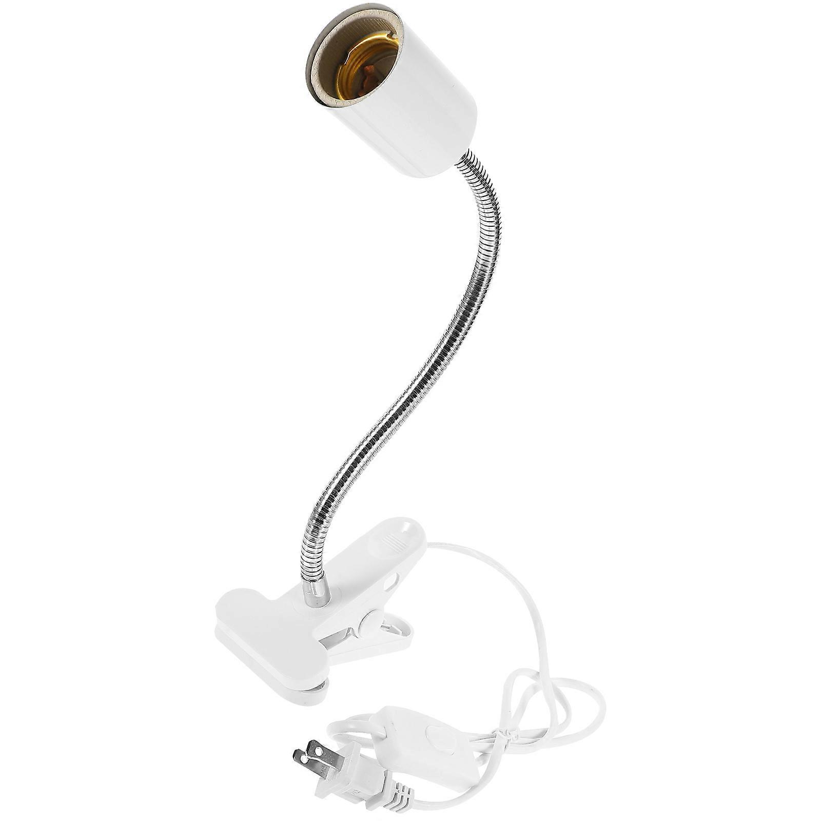 Clip Lamp Holder Adjustable Light Stand Clamp Light Single Head Neck Clip Holder ( Plug)