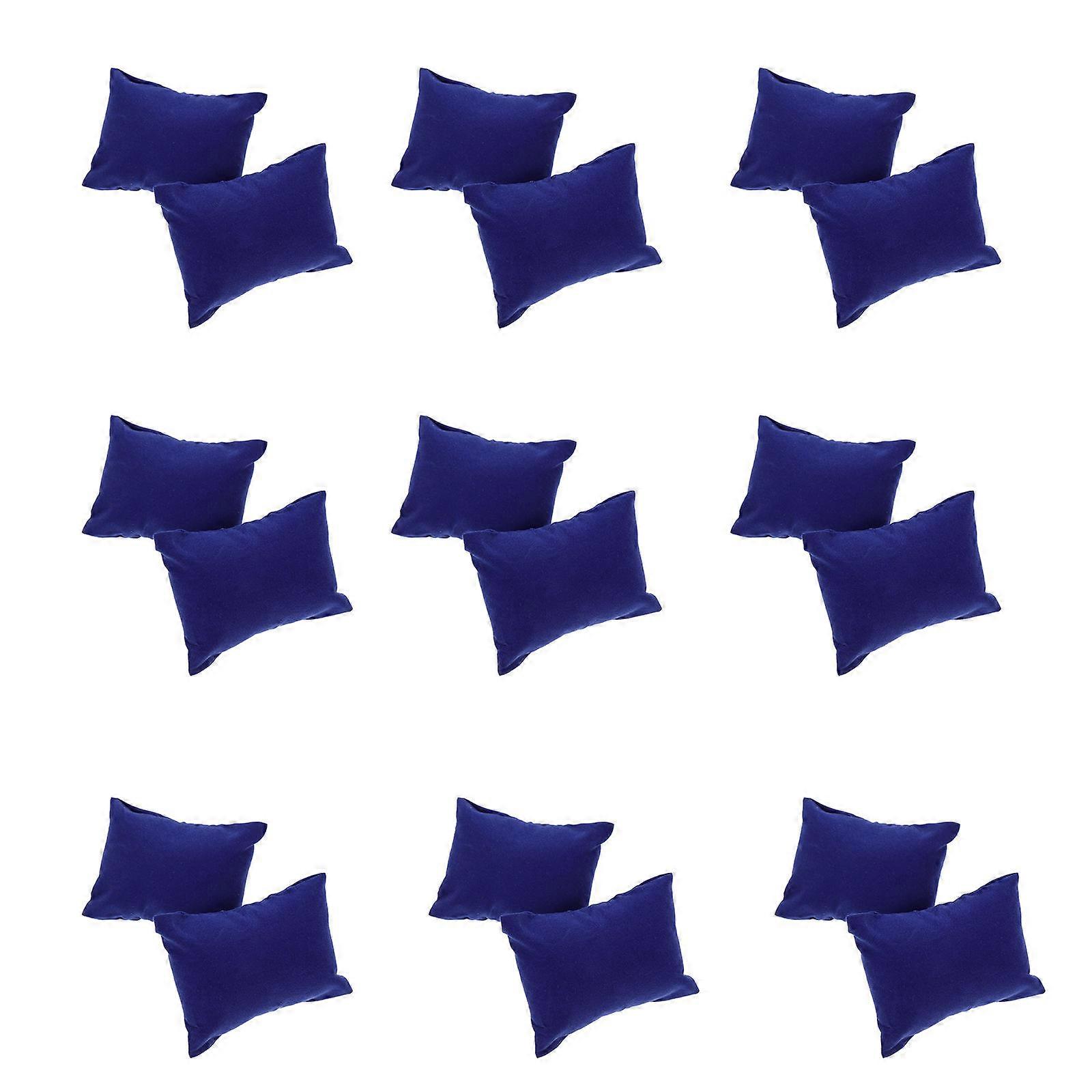 Tiny Pillows Watch Case Cushion Prevent Scratches Various Occasions 8.00X6.00X3.50CM Blue 20Pcs