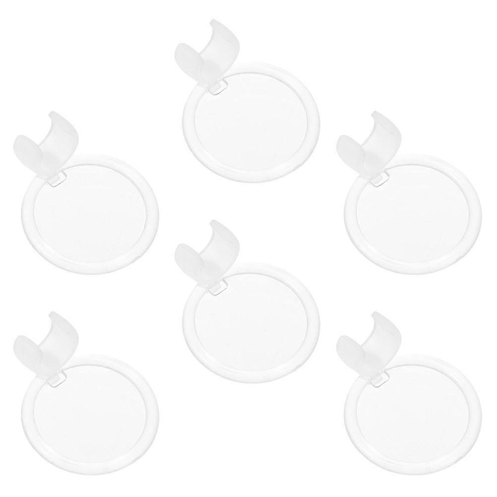Folding Magnifier with Penholder for Home Use Compact and Lightweight White Plastic and Glass 6 Pcs