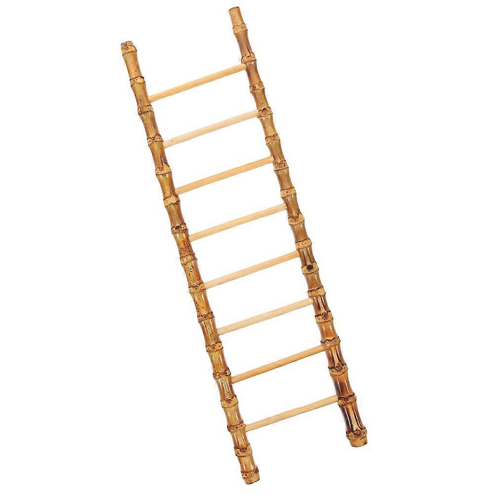 Japanese Style Sushi Dish Ornament Bamboo Ladder Design for Hotel Decor Light Brown 1Pcs