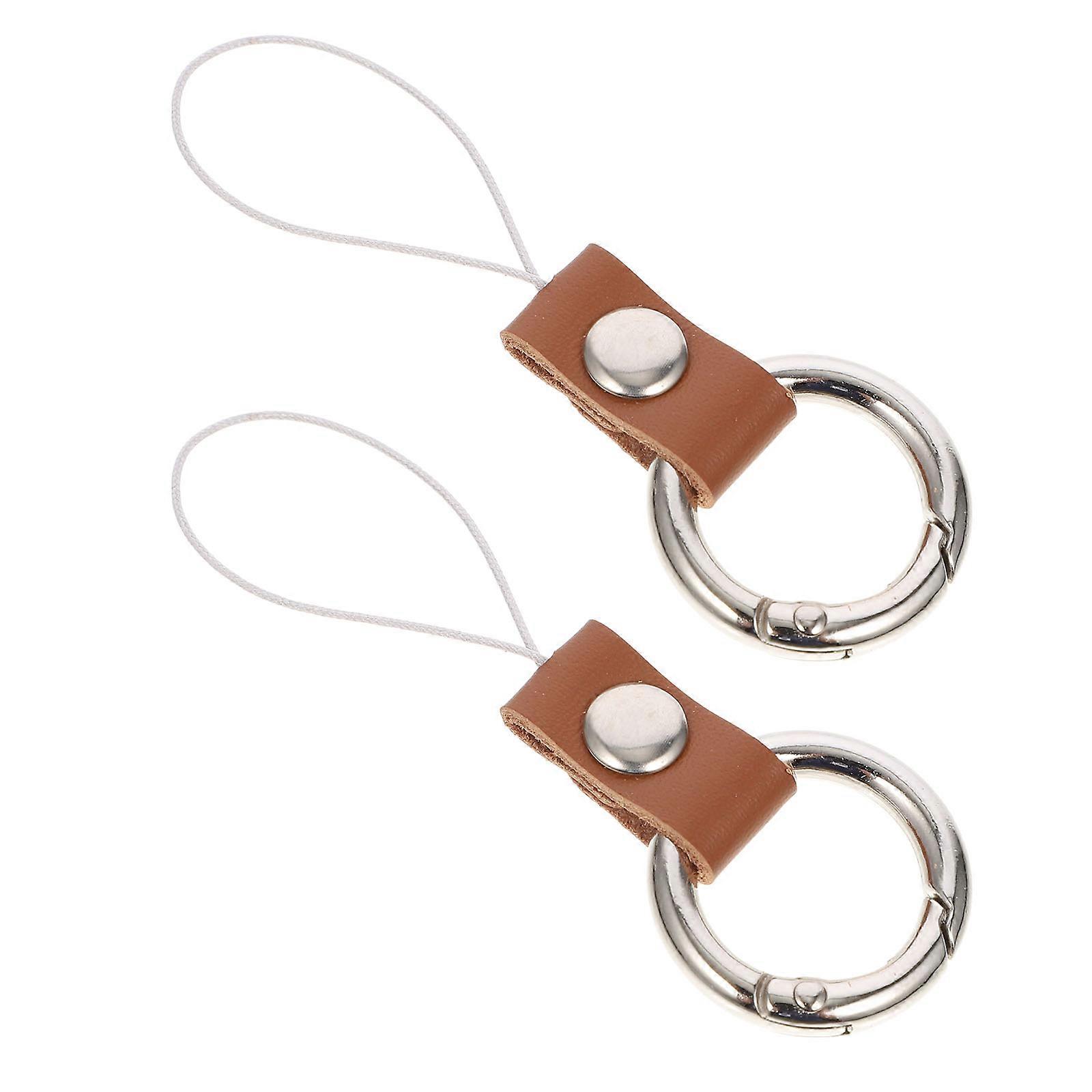 2Pcs Practical Anti-lost Phone Strap Holder with Ring Design for Everyday Use and Decoration