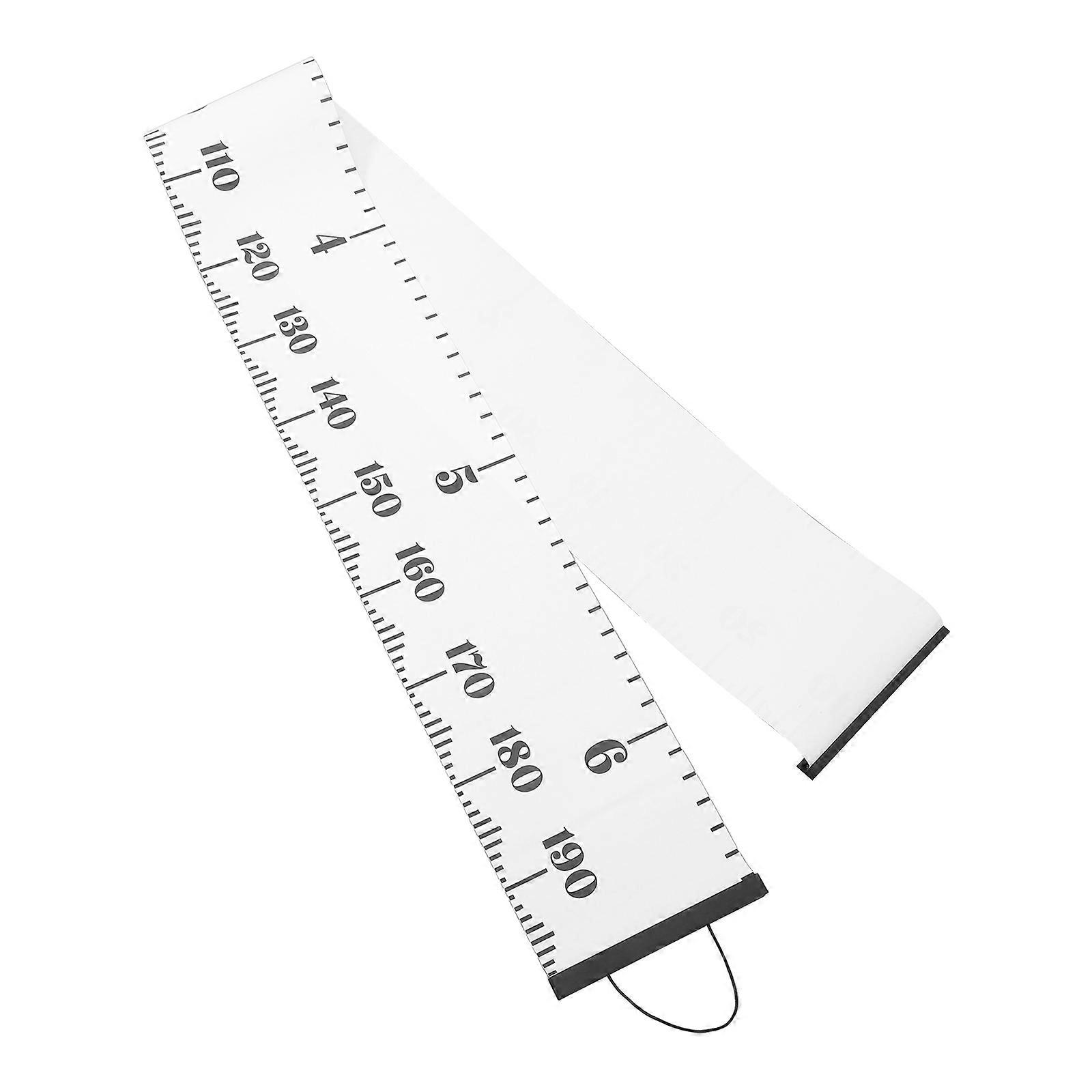 Scandinavian Style Canvas Height Ruler Wall Decor for Bedroom – Fun Family Growth Chart with Measurement Design