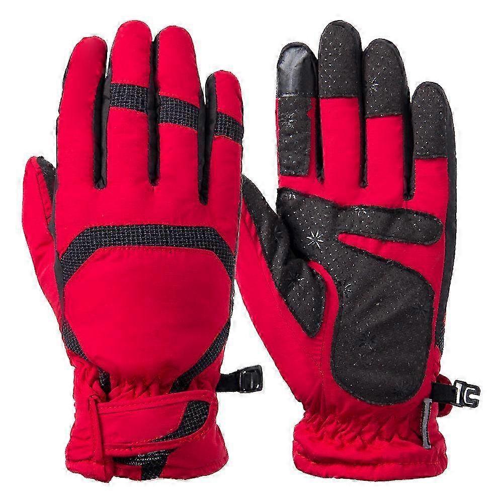 Winter Windproof Touch Screen Motorcycle Gloves with Plus Velvet Cotton - Thick Cold-Proof Riding Gear for Ultimate Comfort