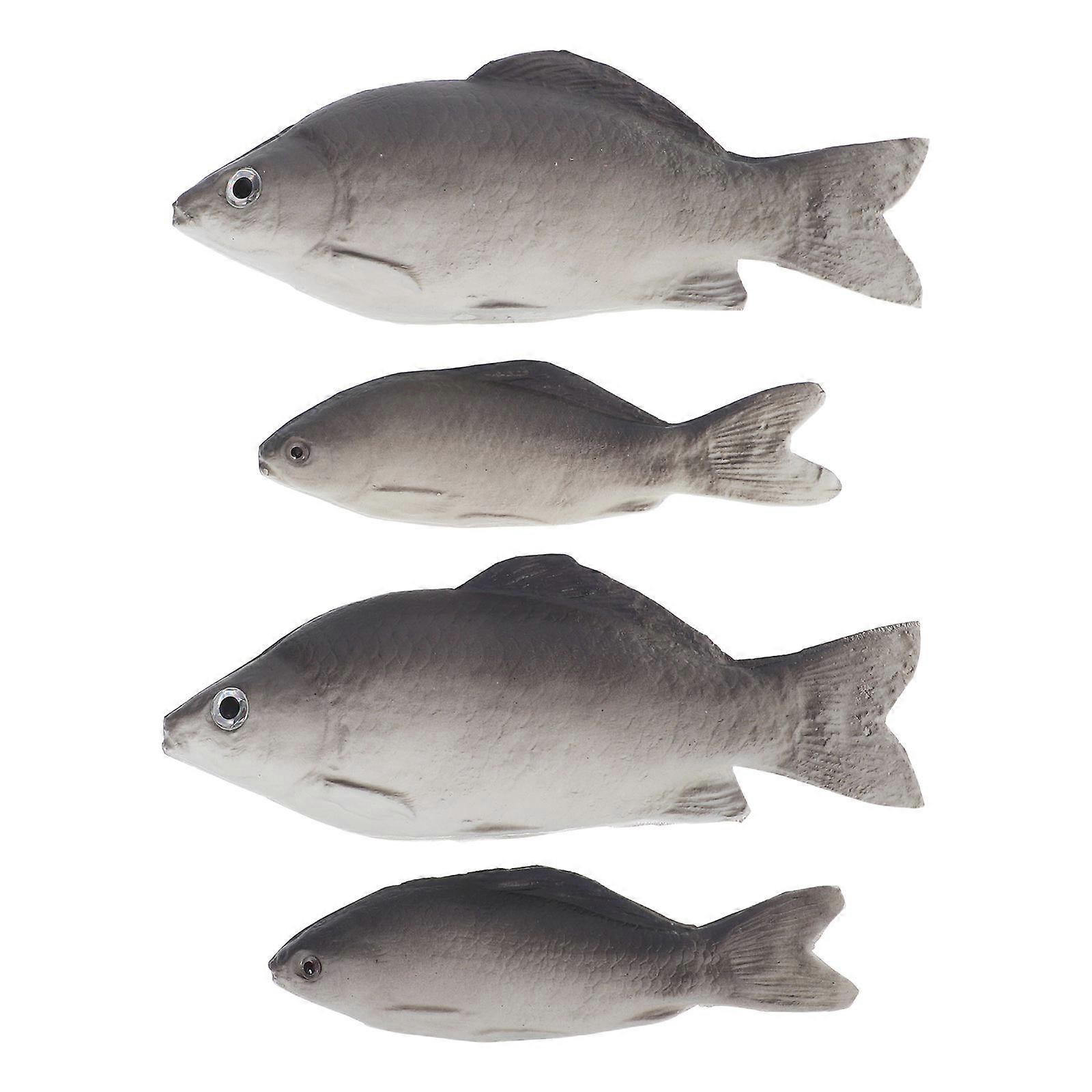 Artificial Fish Models for Kitchen Decor 4Pcs Realistic Fake Fish Props