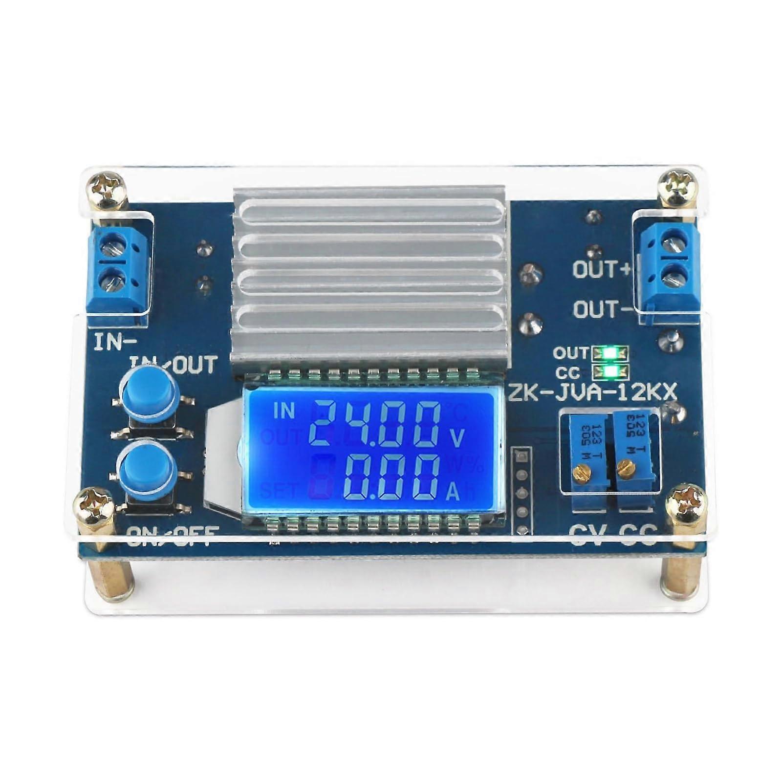 Precise DC Current Sensor, Voltage Regulator DC 5.3V to 32V, 12A with Overcurrent Protection Adapter