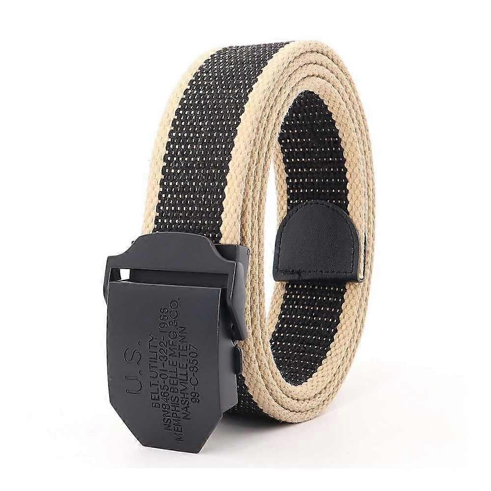 Men's Military Tactical Canvas Belt Plus Size Quick Release Buckle, 1.5 Inch Webbing, Extra Long 200 Cm, Durable Nylon