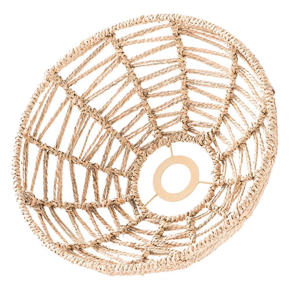 Beige Straw Rope Pendant Lamp Shade for Home Use Adds Warmth and Charm to Any .5x18.5 Inches