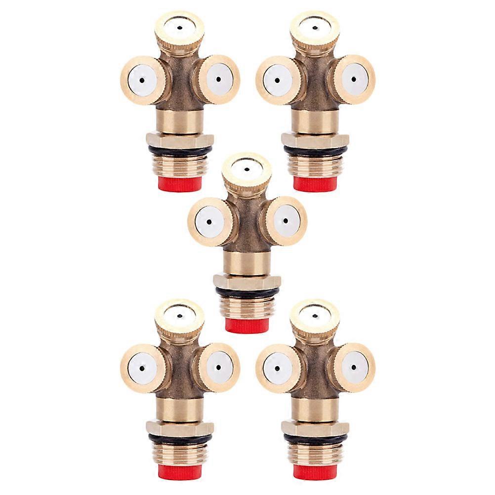 Triple Direction Spray Nozzles for Garden Irrigation and Dust