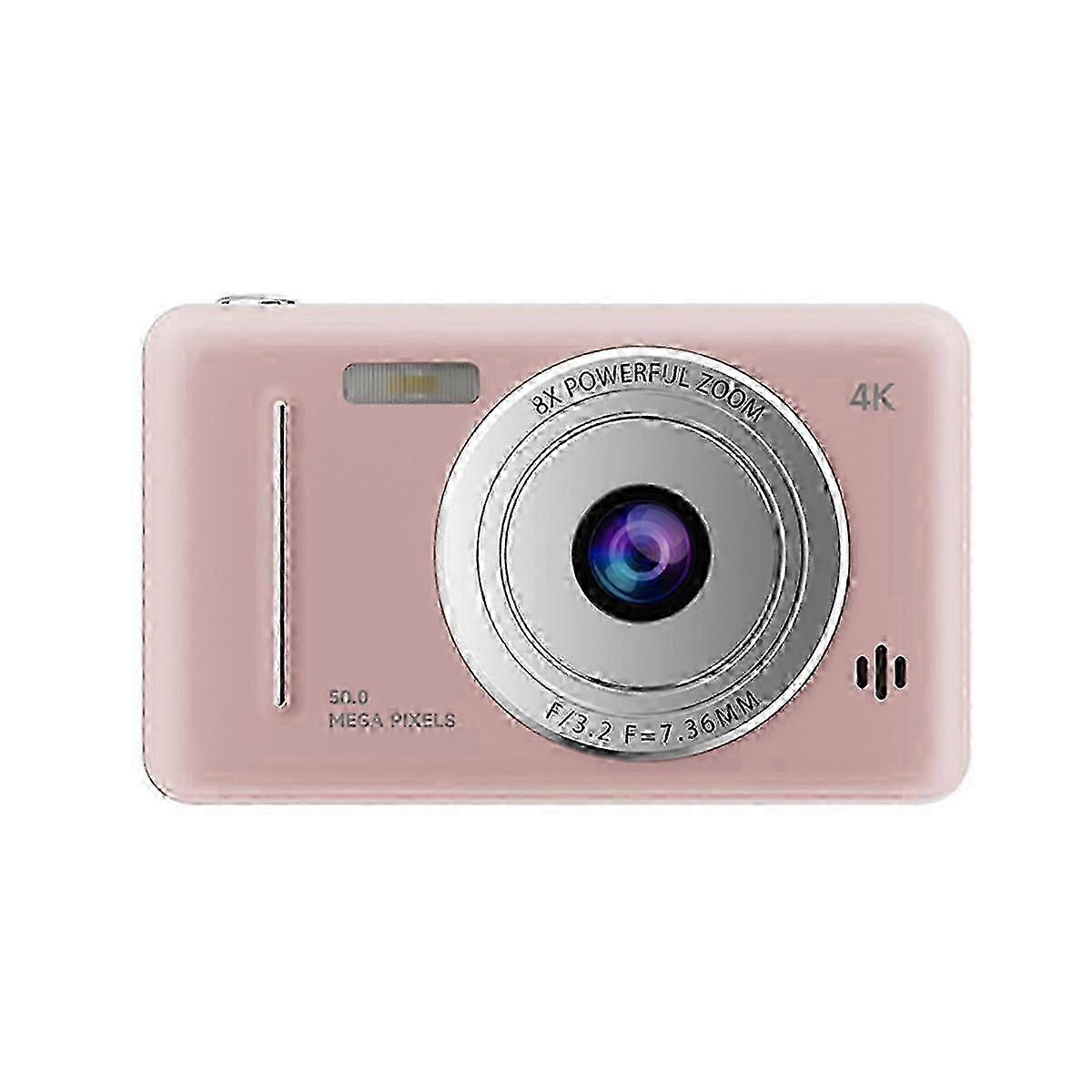 Enhanced 4K Camera with Dual Flash, 50MP Auto Focus for Beginners - Retro Style, Portable Camera