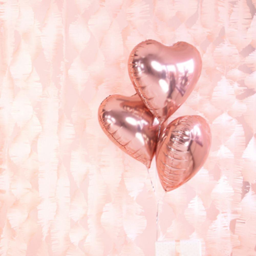 18"ローズゴールドハートホイルバルーン|結婚式の婚約誕生日パーティーの装飾