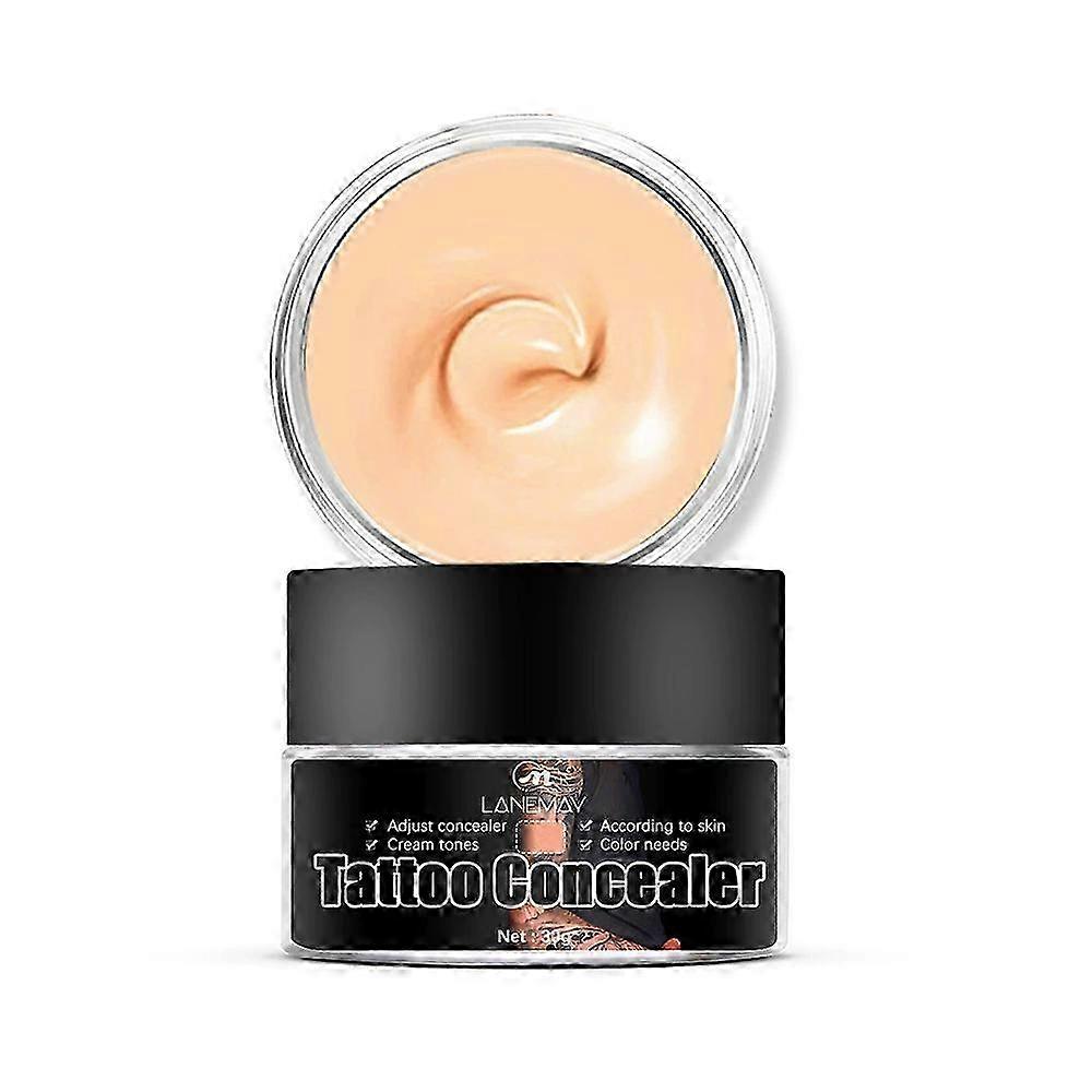 Tattoo Cover Up Makeup Waterproof Tattoo Concealer Full Coverage, Long Lasting Natural Tattoo Makeup Cover Body Makeup for Scars, Dark Spots