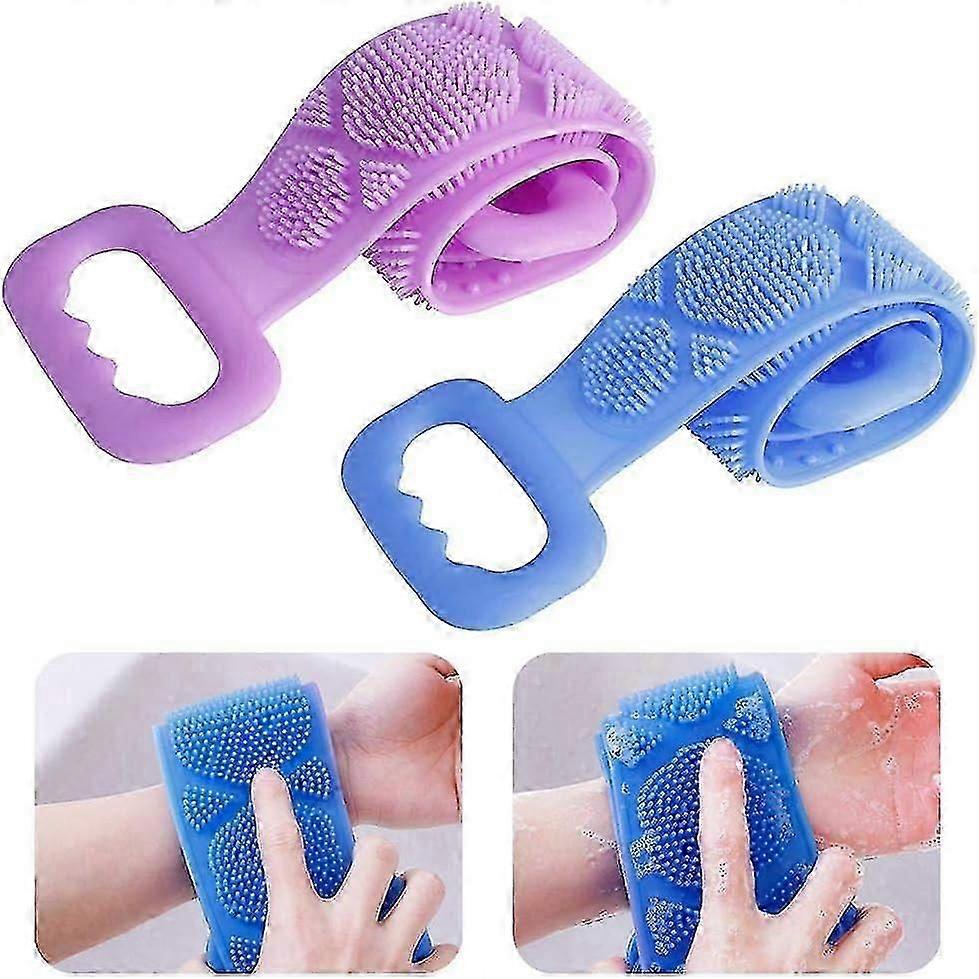Premium Silicone Back Scrubber - Exfoliating Bath Brush for Deep Cleaning