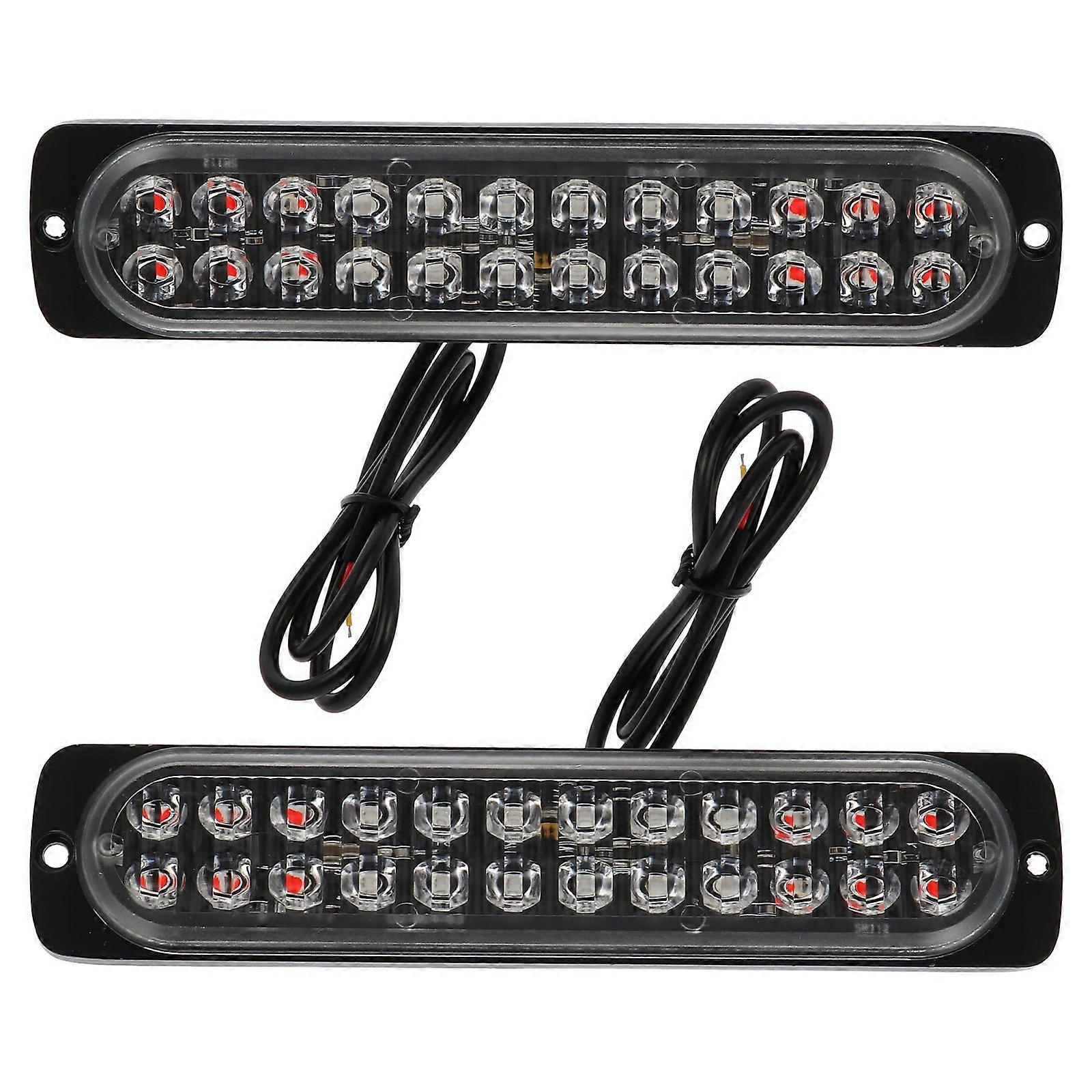 Emergency Lights For Trucks 2Pcs Warning Lights For Drivers In Harsh Weather 19X4Cm Professional Design