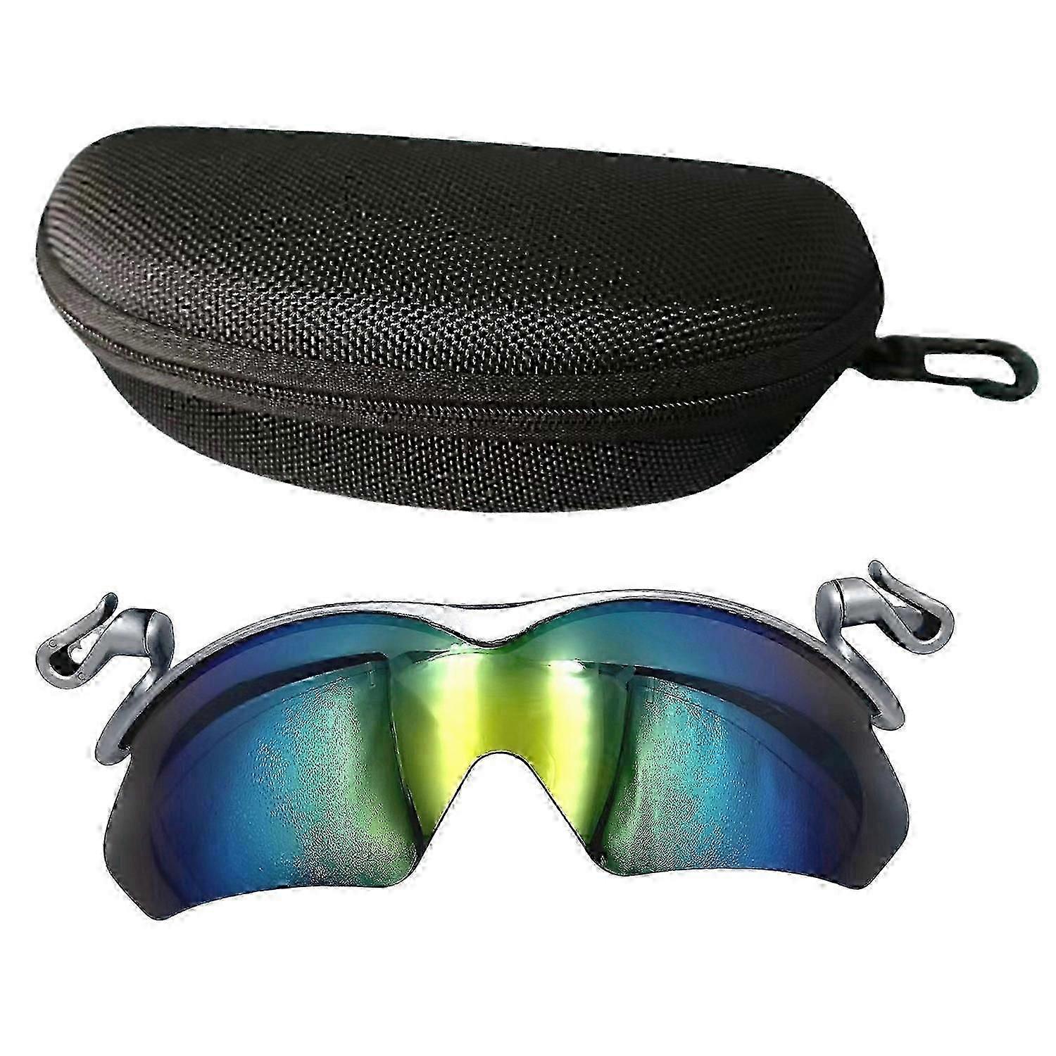 Peaked Cap Clip Sunglasses Anti-UV Block Sunlight Anti-slip Travel Hat Clipping on Polarized Sunglasses for Outdoor Activities