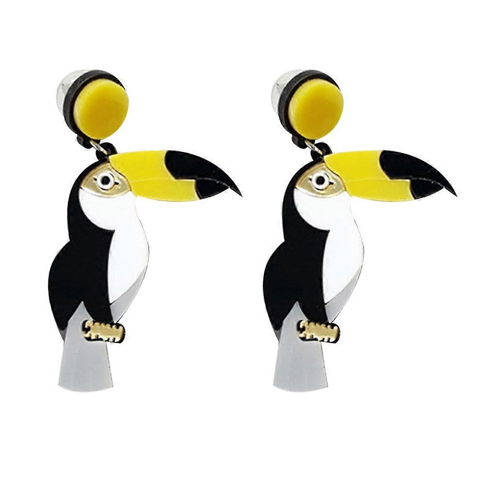 Stylish And Cute Bird Earrings For Special Occasions In Assorted Color 7 X 3.6 X 0.8 Cm Dangle Drop 1 Pair