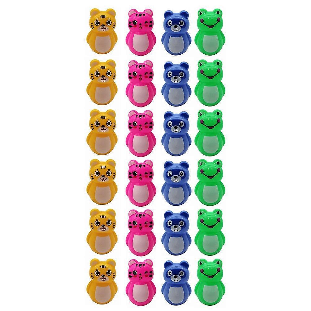 24Pcs Mini Tumblers Tumbler Shape Toy Assorted Color For IQ Improvement