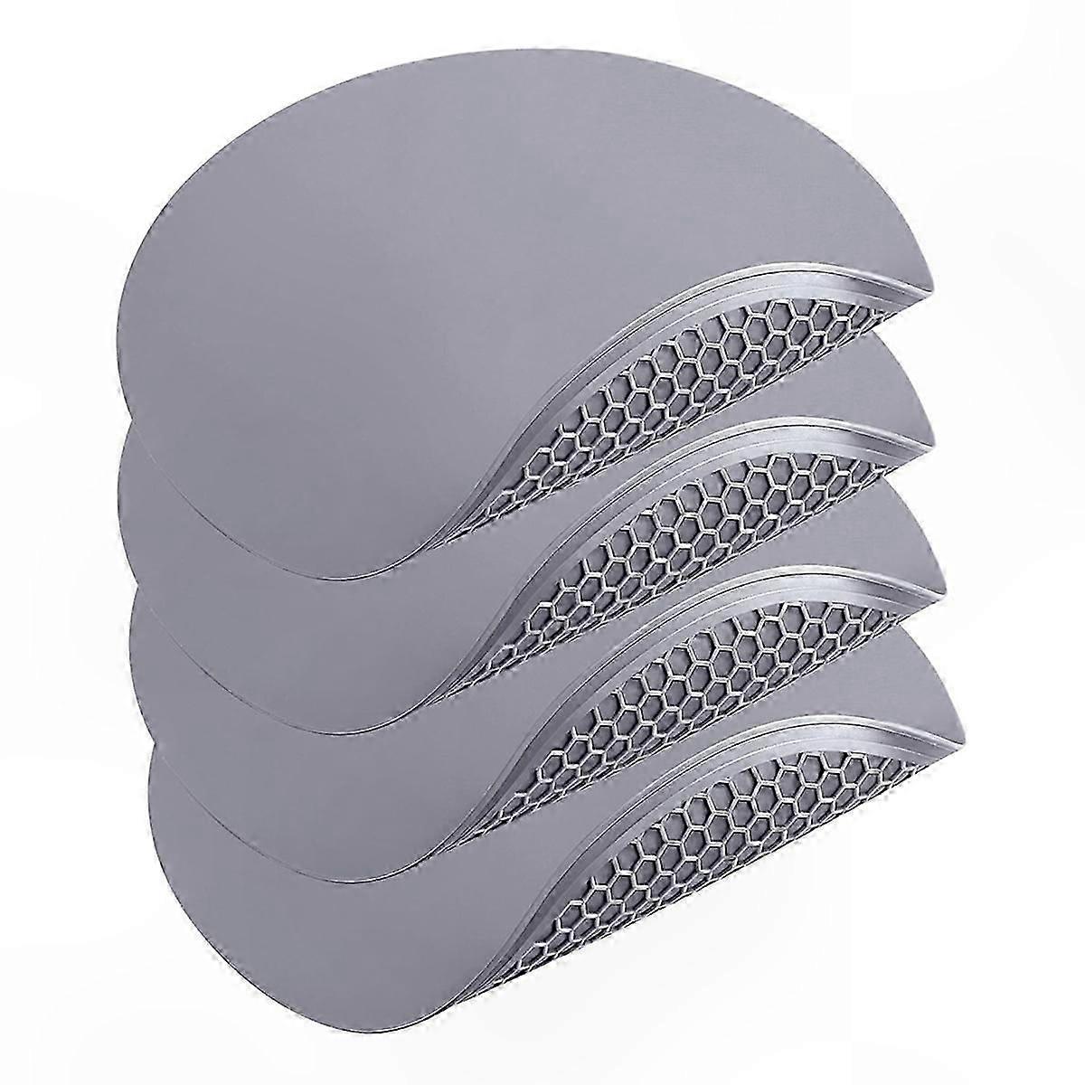 Round Silicone Microwave Mat 12x12 Inch - 4 Pack Heat-Resistant Splatter Guard and Trivet Multi-Use Kitchen Accessory