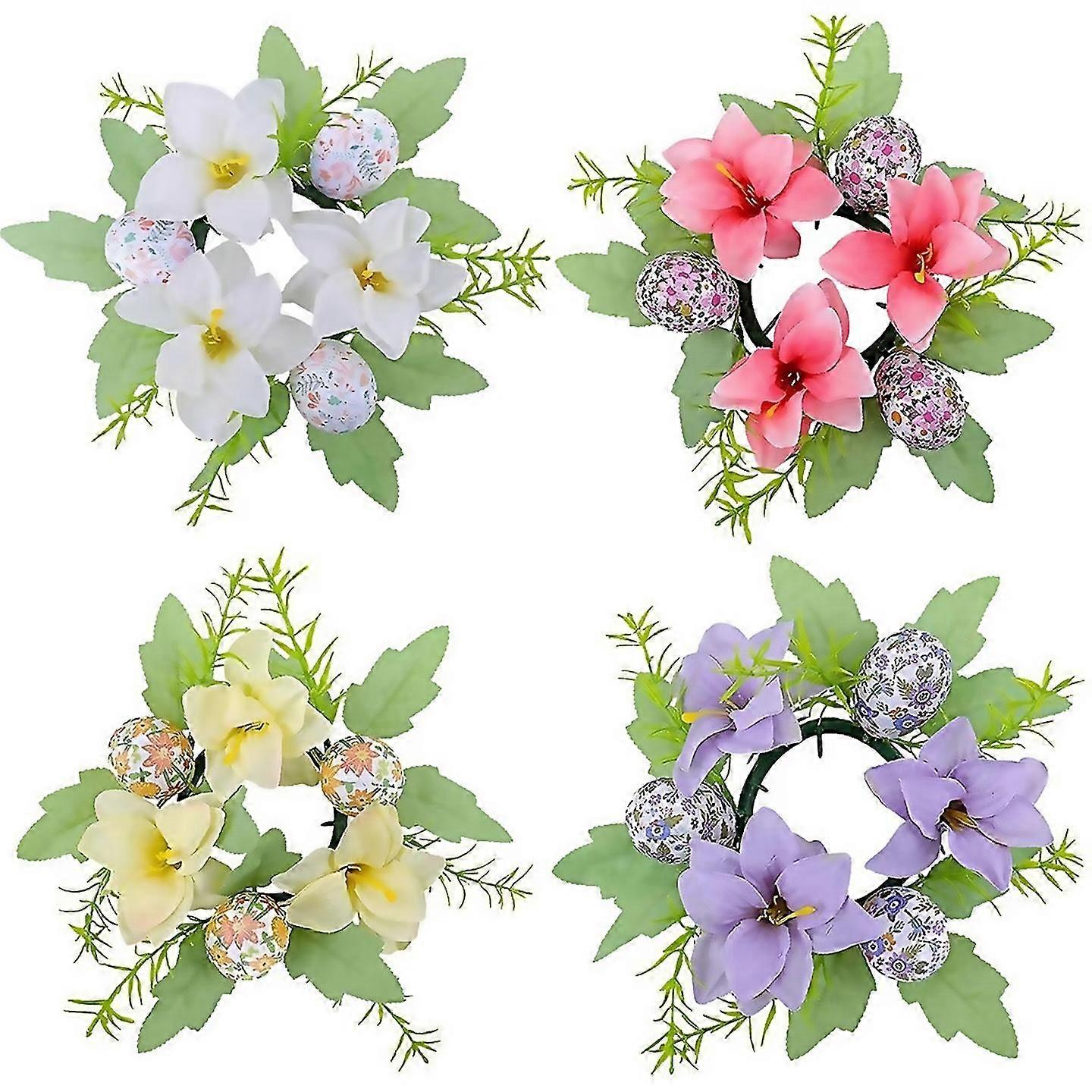 For easter egg wreath table centerpiece decorative easter flower decorations exquisite spring wreath