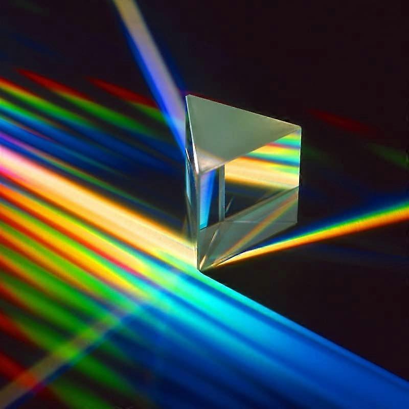 Triangular Prism Optical Glass for Photography - 7 Colors Light Effects, Creative Portrait Accessories, Crystal Material